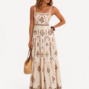 Women's Floral Print Maxi Dress