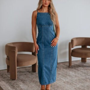Blue Denim Elegance Dress